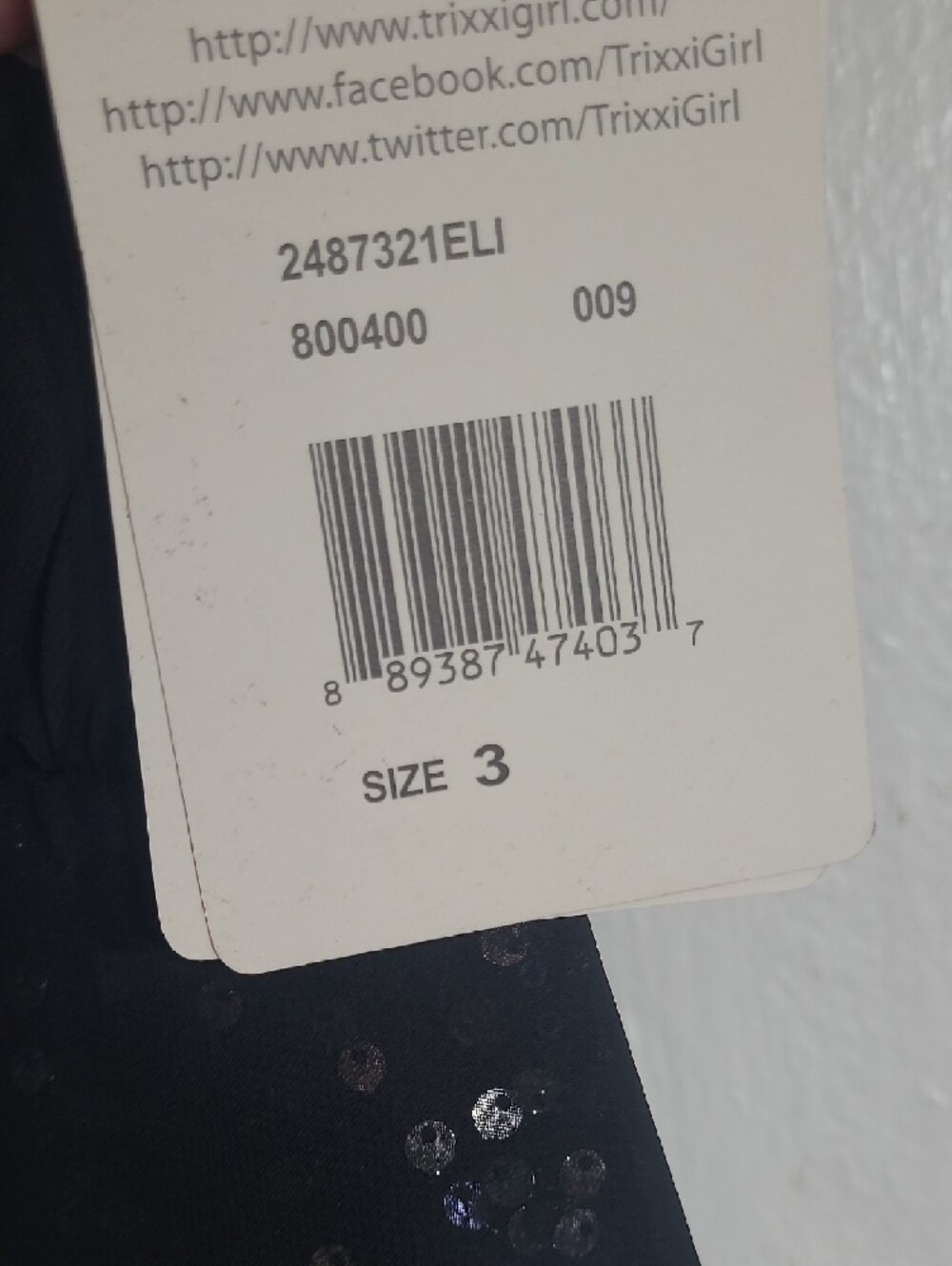Trixxi Black Strapless Sequin Cocktail Dress, Size 3 - Picture 10 of 10